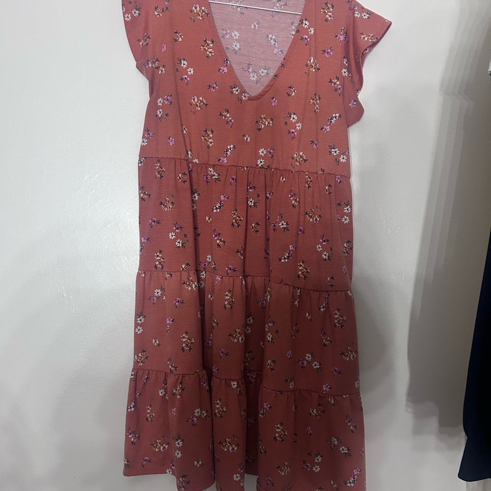 Liberty Love Rust Floral Dress